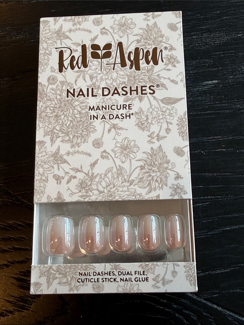Red Aspen Nail Dashes in color: Blessed Barbara Ann